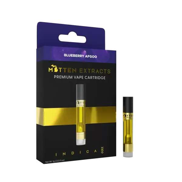 Mitten Extracts Blueberry Afgoo 1g Vape Cartridge