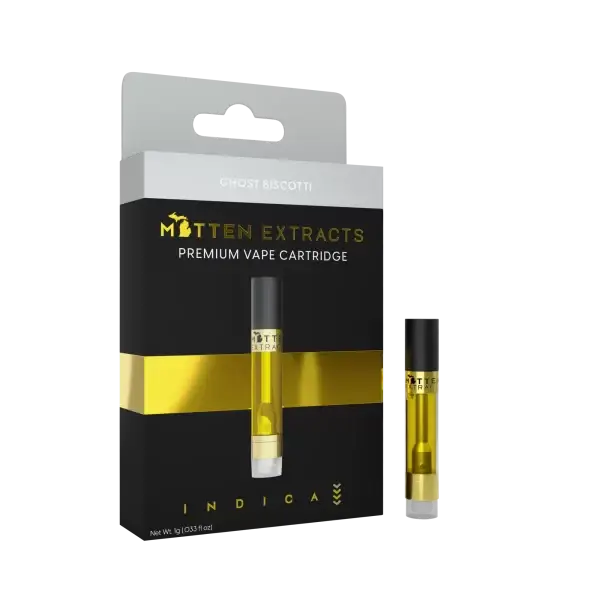 Mitten Extracts Ghost Biscotti 1g Vape Cartridge