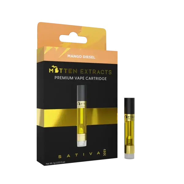 Mitten Extracts Mango Diesel 1g Vape Cartridge
