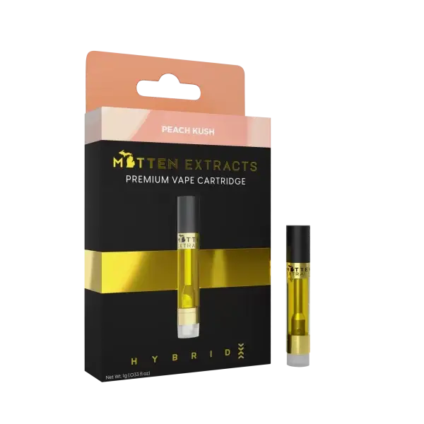 Mitten Extracts Peach Kush 1g Vape Cartridge