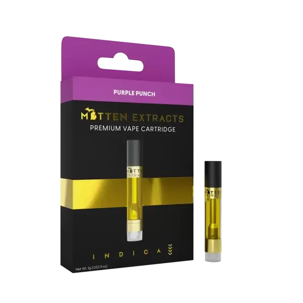 Mitten Extracts Purple Punch 1g Vape Cartridge