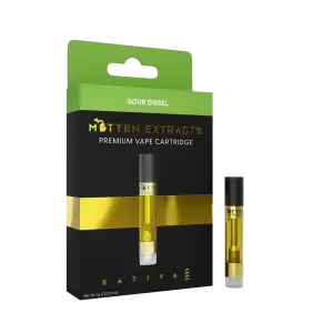 Mitten Extracts Sour Diesel 1g Vape Cartridge