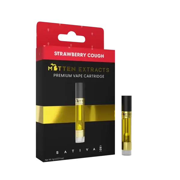 Mitten Extracts Strawberry Cough 1g Vape Cartridge